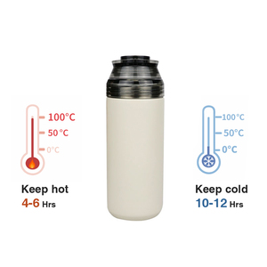 240ml/8oz SUS 304 Vacuum Insulated Bottle Porcelain Liner <b>Tea</b> Strainer Tritan Lid Modern Classic Design Keeps Hot/Cold <b>for</b> - Product Image 4