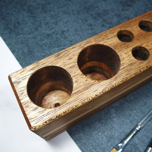 Long Wooden Pen Tray <b>Minimalist</b> Handcrafted Holder for Modern <b>Desks</b> and Workspaces - Product Image 3
