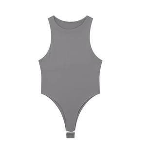 Trajes de Baño de una Pieza para Mujer, Color Sólido, sin Mangas, Diseño Único, Cómodos y Ligeros, Modelo 2026 - Product Image 3
