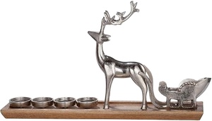 Support de bougie carré en fer moderne minimaliste fait à la main pour la décoration de la maison Noël Zahid Exports Grand grossiste - Product Image 5