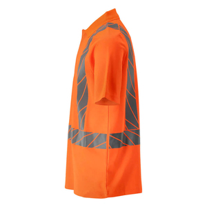 Chemise de travail haute visibilité pour hommes et femmes, jaune marine, réfléchissante, respirante, de haute qualité, imprimée - Product Image 4
