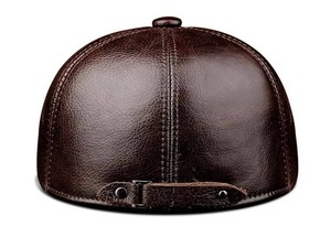 Nuevo Sombrero Boina de Cuero Genuino Unisex, Gorra Newsboy de 8 Paneles para Hombre y Mujer, Gorra Baker Boy Vintage Suave con Visera - Product Image 2
