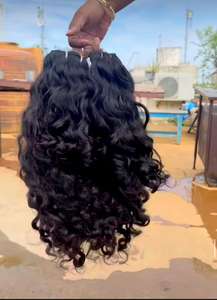 ผมต่อแบบเป็นลอนธรรมชาติทำจากผมมนุษย์เกรดเรมี่ - Product Image 4