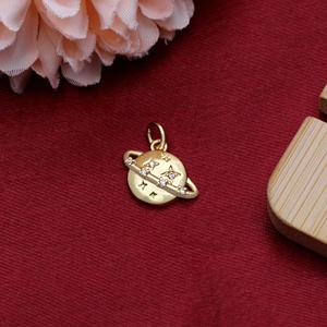 จี้รูปดาวประดับเพชรคิวบิกเซอร์โคเนียชุบทองคำขาว 925 ขายส่งจาก Memoria Jewels - Product Image 3
