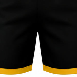 Shorts de volley-ball noir et jaune, bas de tenue pour sports d'équipe, uniforme de match, vêtements d'entraînement légers pour joueurs - Product Image 5