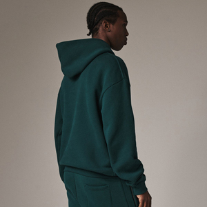 Pull-over de luxe automne 400 g/m² en molleton de coton, coupe oversize, streetwear, avec logo personnalisé, vente en gros, épaules tombantes, marque privée - Product Image 4