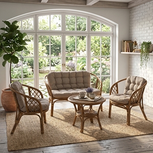 Saint Dennis Sets Mahogany Wood Cl Rattan Kimmy Fabric Luxury Sofa <b>Stool</b> Premium <b>Outdoor</b> Patio Resort Style Furniture Sectionals - Product Image 2
