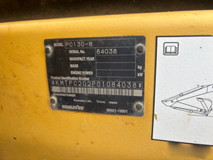 Excavadora de cadenas de servicio pesado PC130-8, modelo 2012, para construcción, movimiento de tierras y trabajos de servicios públicos - Product Image 6