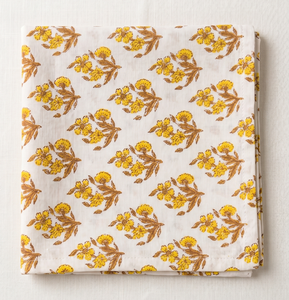 Serviettes en gros pour mariage, fabrication de serviettes personnalisées à impression au bloc, sets de table en coton 100% pour table à manger, style indien - Product Image 5