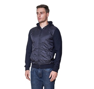 Pull tricoté en coton pour hommes, chandail à capuche, fermeture éclair, personnalisé, 2020 - Product Image 1