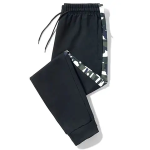 Lightweight Breathable Baggy Nylon Sports Track Pants Athletic Joggers Black Zipper Pockets Adjustable Cuff <b>Trousers</b> for <b>Men</b> - Product Image 5