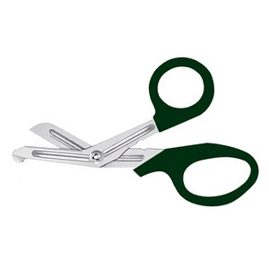 กรรไกรปฐมพยาบาลแบบ Trauma Shear ขนาด 5.5 นิ้ว สีเขียวฮันเตอร์ เหล็กกล้าไร้สนิมเกรดเยอรมัน ชุดอุปกรณ์ปฐมพยาบาลฉุกเฉินทางการแพทย์ - Product Image 3