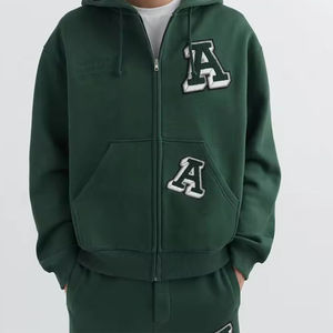 Chándales personalizados de invierno, estilo vintage, lavados y desgastados, de corte holgado y acampanado, al por mayor, con estampado, tipo jersey, para entrenamiento, ligeros, estilo urbano - Product Image 2