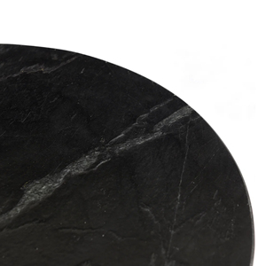 Mesa de Centro Redonda de Mármol Verde con Base de Metal y Madera de Acacia Sólida, Gran Capacidad de Almacenamiento, Diseño Europeo Moderno para Sala de Estar - Product Image 6