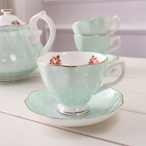 Artistic Botanical <b>Tea</b> <b>Set</b> With Premium Ceramic Craftsmanship Elegant <b>Tea</b> Cups Stylish Teapot Decorative Serving Tray - Product Image 3