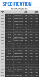 Molde para Pan Cuadrado Antiadherente de Aluminio de Grado Alimenticio ATLAS STAR de 110 g con Tapa Negra para Cafetería, Panadería - Product Image 2