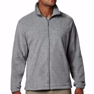 Veste polaire pour homme en polyester, à capuche ample, avec poche zippée, en sherpa épais et chaud, à contraste de couleurs - Product Image 3