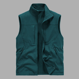 Lightweight Nylon Men's Vest with Polyester Shell OEM Service Add Fleece Winter Multi-pocket Photography Summer Hot - Product Image 1