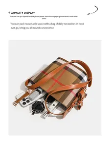 ODM&OEM 2026 Fournisseur Grossiste Sacs à Main Vintage en Cuir Véritable Nouveaux Modèles Designer pour Femmes, Sacs Seau et Cabas - Product Image 6