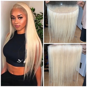 Lista de Precios de Fábrica: Tupé Frontal de Cabello Doble Trama, Cabello Humano 100% Natural, Extensiones de Cabello Natural en Todos los Colores y Texturas para Mujeres - Product Image 2