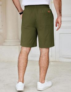 Pantalones Cortos Casuales Premium para Hombre, de Tela de Algodón, Transpirables, Suaves, Cómodos, con Cintura Elástica, para Entrenamiento Deportivo, Moda Casual de Verano - Product Image 2