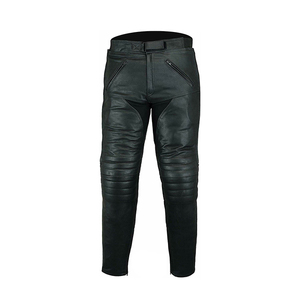 Pantalons d'équitation en cuir pour hommes, équipement moto professionnel pour la course sur route et l'aventure, vêtements certifiés LEED, fabriqués en usine. - Product Image 4