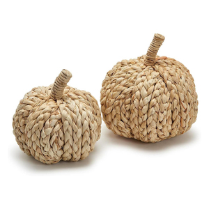 Elegante Decoración de Calabaza Pequeña de Jacinto de Agua, Tejida a Mano, para Otoño, Alta Calidad, Venta al por Mayor de Fábrica OEM ODM - Product Image 4