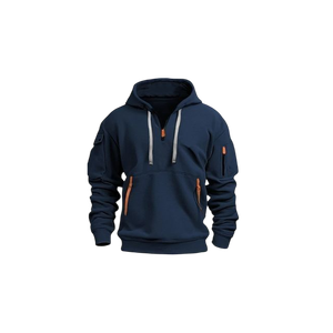 Sudadera con Capucha Personalizada para Hombre, Estilo Urbano, con Bolsillos con Cremallera, Felpa de Algodón Premium de 360g, Secado Rápido, Resistente al Viento y Ecológica - Product Image 5