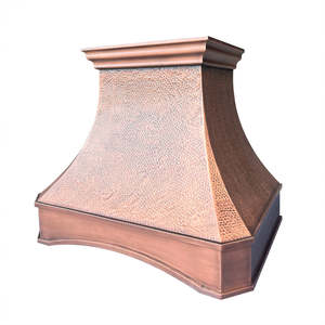 Campana extractora de cobre con diseño de campana, superventas, montada en la pared, para cocina, decorativa, tipo chimenea, ventilada - Product Image 2