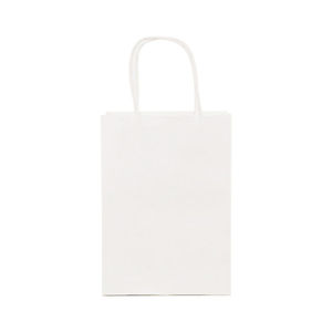 Sac en papier blanc tendance avec bordure noire, emballage pour vêtements, sac cadeau, sac à main, sac en papier pour chaussures et vêtements - Product Image 5