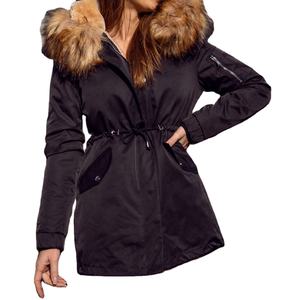 Achetez une parka d'hiver à capuche pour femme, vêtements chauds pour la chasse, le camping et la randonnée, design personnalisé, parkas pour femmes - Product Image 4