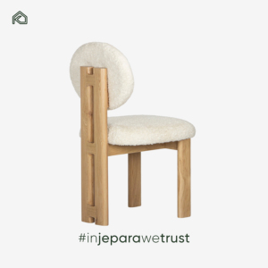 Chaise de salle à manger commerciale en bois de mahogany massif écologique, style Japandi moderne, siège en velours, appartement, villa, hôtel, salon - Product Image 4