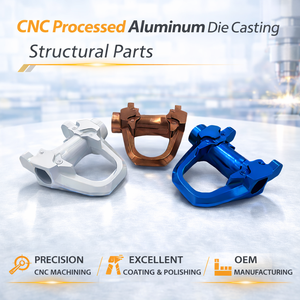 Pièces structurelles en aluminium moulé sous pression traitées par CNC avec OEM personnalisé pour usage industriel - Product Image 3