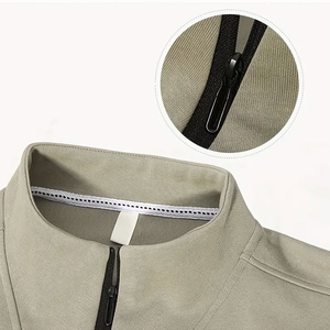 Service OEM, fabrication sur mesure, sweat-shirts d'hiver pour hommes à demi-zip, design haut de gamme, impression numérique, coton molletonné - Product Image 4