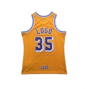 Sublimated custom team logo number basketball jersey Breathable quick dry lightweight high quality mesh sleeveless sports jersey - Product Image 1