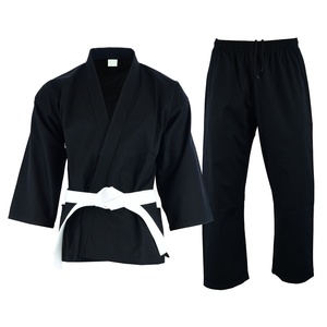 Uniforme de karaté respirant, confortable et léger en polyester, uniforme d'arts martiaux avec manches longues, uniforme de karaté - Product Image 4