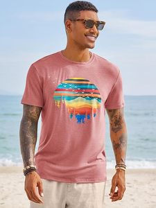 <b>Plain</b> <b>Tshirt</b> 230Gsm Print Men's T Shirt With Blank Organic Cotton Oversized Print T-Shirt for Men - Product Image 2