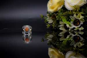 Bague pour femme de haute qualité, personnalisée, vintage, de luxe, en cuivre, avec pierres en zircone cubique, fournisseur de bijoux - Product Image 3