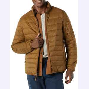 Men's High Quality Winter <b>Warm</b> Thick Hooded Cotton Puffer <b>Jackets</b> with 100% Nylon Canvas Fabric Stand Collar for Cold Weather - Product Image 1