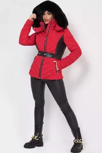 <b>Women's</b> Waterproof Hooded Winter Ultra <b>Lightweight</b> Packable Cotton Filled <b>Parka</b> Jacket - Product Image 5