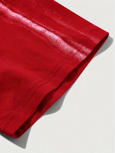 Camisetas de Hombre Extra Grandes OEM, Estilo Vintage, Lavado Ácido, Hombros Caídos, Efecto Desgastado por el Sol, Tallas Grandes, Estampado Gráfico - Product Image 5