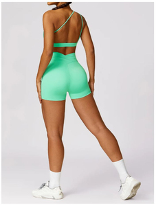 Custom Logo Skin Tight <b>Leggings</b> <b>Women</b> Yoga 3 Piece Pants Sets Fashion SportsWear Bra <b>Leggings</b> and Shorts Sweat suits for <b>women</b> - Product Image 4