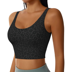 Sujetador Deportivo BIN FATEH para Mujer, Transpirable, Tejido, para Gimnasio, Yoga, con Copas, Impresión por Sublimación, Cuello en U, Absorbe la Humedad, para Correr y Trotar - Product Image 2