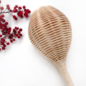 Sonajero de mimbre ecológico tejido a mano para bebés, juguete de mimbre para niños, estilo vintage, juguete de dentición de mimbre, juego sensorial para niños pequeños - Product Image 5