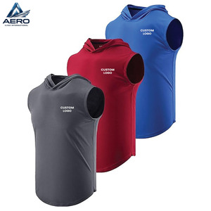 Al por mayor, el mejor material, paquete de 3 sudaderas sin mangas para hombre, camisetas de entrenamiento, camisetas con capucha para musculación, ropa deportiva. - Product Image 1