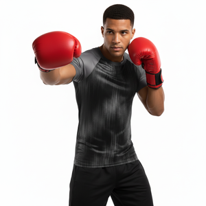 Camiseta de compresión para correr para hombre, camiseta de manga corta para hombre, ropa de gimnasio, ropa deportiva de secado rápido, camiseta de Fitness, entrenamiento, Rushgaurd - Product Image 3