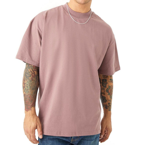 Camiseta Deportiva de Punto para Hombre, Corte Holgado, 100% Algodón, Antiarrugas, Cuello Redondo, Costuras en Contraste, Tallas Grandes, Venta al Por Mayor - Product Image 4