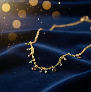 สร้อยคอชุบทอง 18k เงินแท้ 925 ยาว 16 นิ้ว เหมาะสำหรับงานปาร์ตี้ ของขวัญสำหรับเธอ สร้อยคอแบบเรียบหรู น้ำหนักเบา ขายส่งเครื่องประดับ - Product Image 3