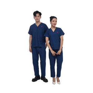 Ensemble de blouses médicales unisexes Solid Trader, vêtements d'infirmière, tissu respirant, design léger, uniforme d'hôpital - Product Image 1