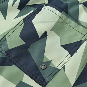 Custom <b>Men</b> Camouflage Print Beach Shorts Quick Dry Swim <b>Trunks</b> Elastic Waist Summer Swimwear OEM ODM Supplier - Product Image 2